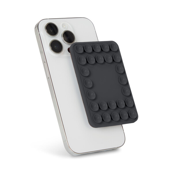 Selfie suction magnetic phone case - Cool Grey 11 C