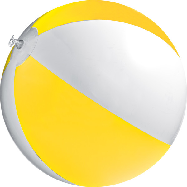 BERNHARD Felfújható PVC strandlabda - Yellow