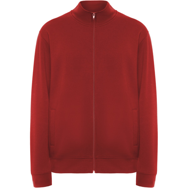 Maglione unisex con cerniera intera Ulan - Rosso / L