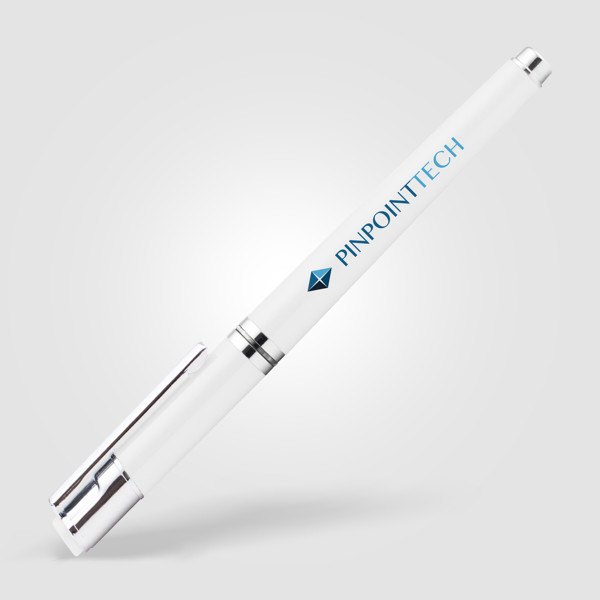 Stylo encre gel Dylan - Blanc / Sérigraphie