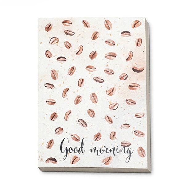 A5 coffee paper soft cover notebook with your design printed sheets - Full colour