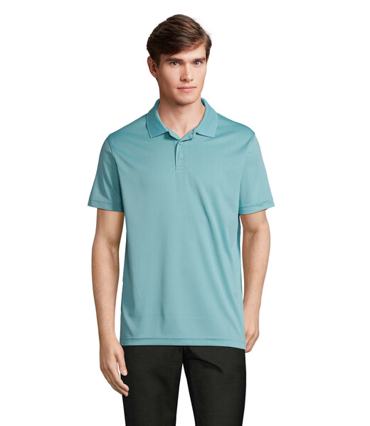 PITCHER UNISEX POLO - Pool BlueXS