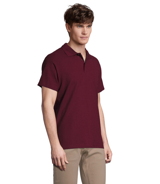 SPRING II  Polo homen  210g - BurgundyL