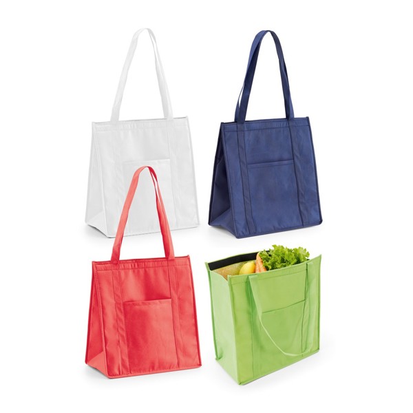 ROTTERDAM. Non-woven Cooler bag (80 g/m²) - White