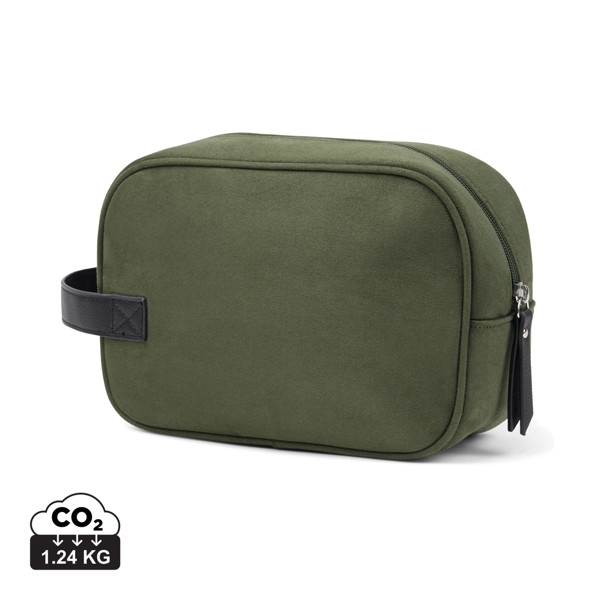 VINGA Trousse de toilette en polyester recyclé RCS Marlow - Vert / Noir