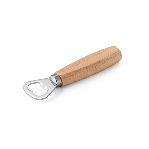 PS - HOLZ. Bottle opener in metal and wood