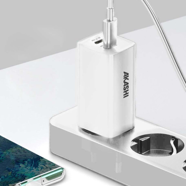 ATSUI - PACK CHARGEUR SECTEUR GAN ECO 65W + CABLE USB-C 65W