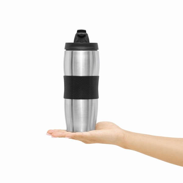 Isolierbecher Au Lait - Schwarz / Silber
