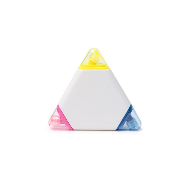Personalised triangular 3-in-1 marker set in PP with three integrated colours