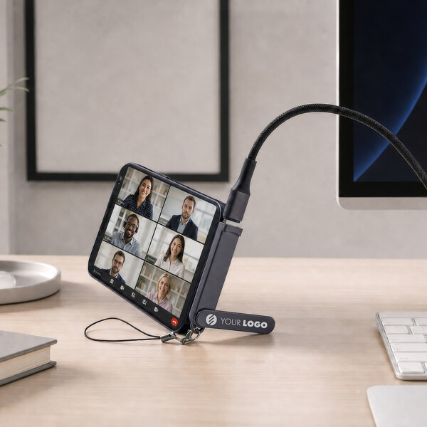 Câble de Recharge avec Support PORTHAM CABLE - noir