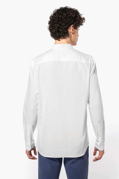 Men Long-Sleeved Easy Care Shirt Without Pocket - White / 2XL