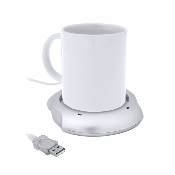 Calentador Tazas Mug - Plateado