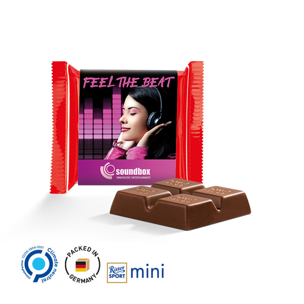 Ritter Sport Mini, Weiß / Ritter Sport Mini Nugat, 16,5 G