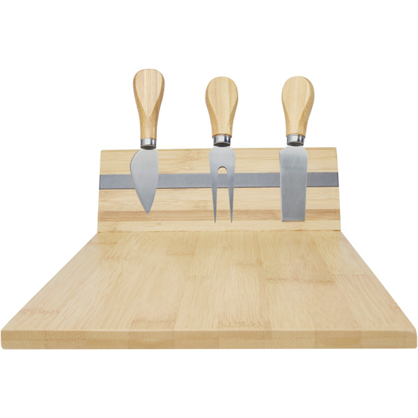 Mancheg bamboo magnetic cheese board and tools