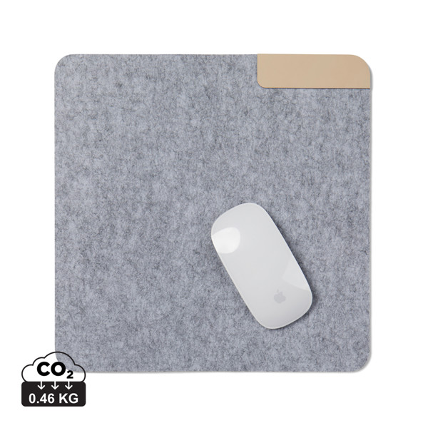 VINGA Albon GRS recycled felt mouse pad - Grey