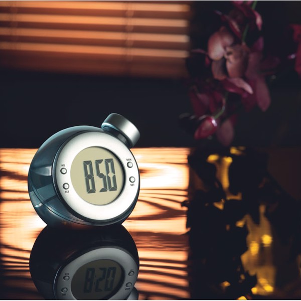 MB - Water powered LCD desk clock Droppy