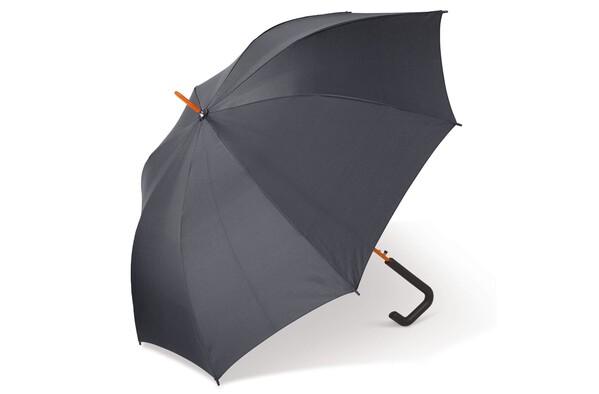 Dežnik Stick auto open, premer 106 cm - Črna / oranžna