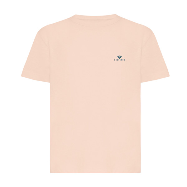 Iqoniq Koli kids lightweight recycled cotton t-shirt - Peach Nectar / 910