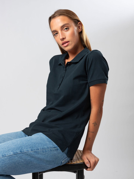 Ultrafit stretch polo women - White / M