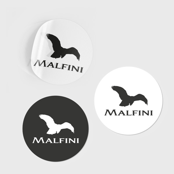 Malfini® Nálepka Malfini - Biela / MALFINI