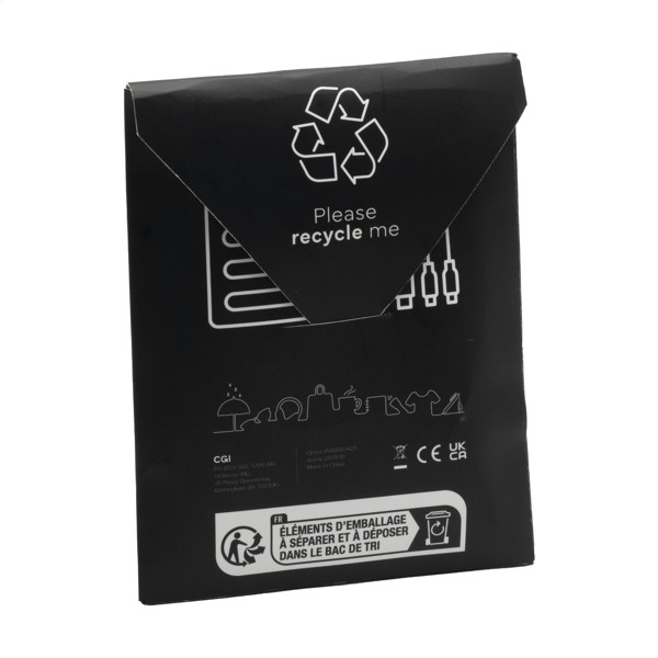 Charging Cable RCS Recycled ABS-TPE - White