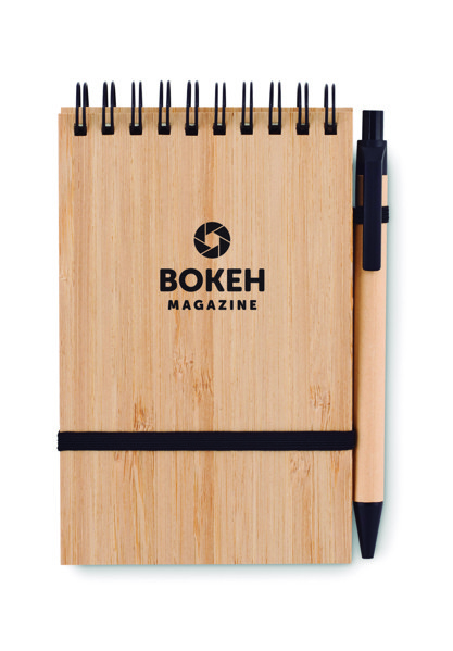 Set de bloc-notes A6 en bambou Sonorabam