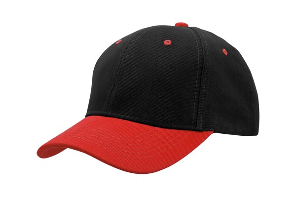 4199 - baseball cap - black/red