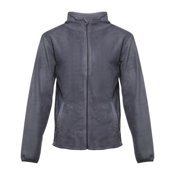 THC HELSINKI. Men's Polar fleece jacket with elasticated cuffs - Grey / XXL