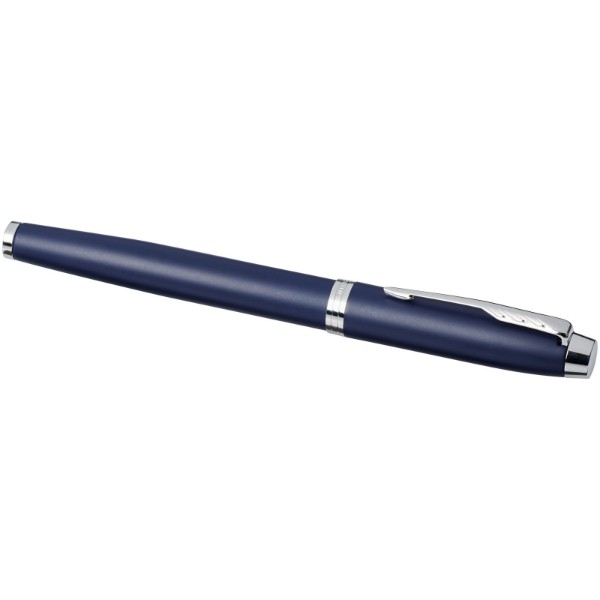 Stylo roller IM Parker (encre noire) - Bleu / Argent