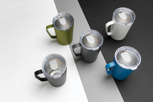 Xd Collection vakuumska skodelica 420 ml, reciklirano jeklo - Bela