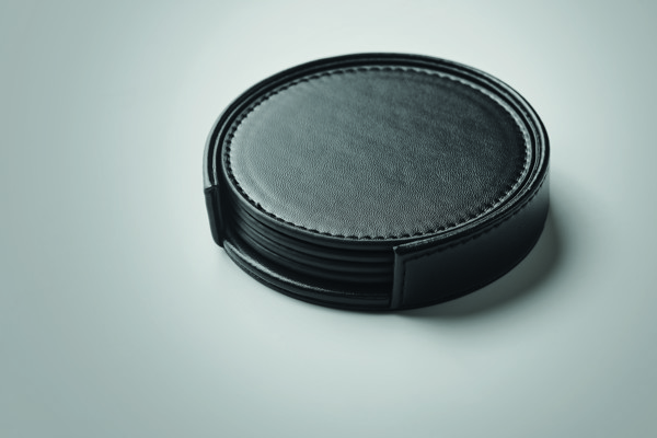 Set of 4 PU coasters Posa Set