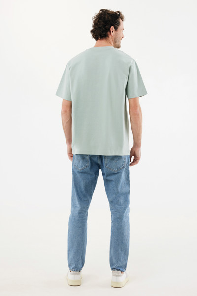 IQONIQ Nikko tričko z hrubej recyklovanej bavlny - Iceberg Green / XXXL