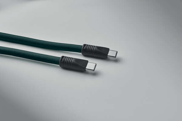 Nabíjecí a datový kabel 60W Cocharge - Tmavě Zelená