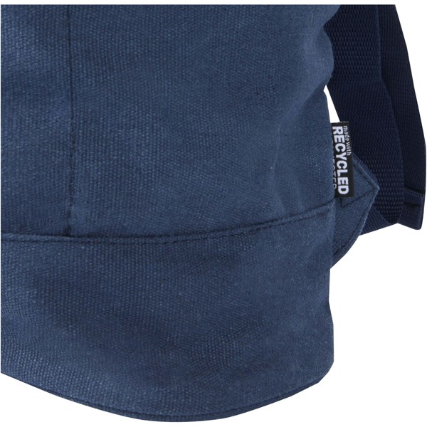 Sac à dos à fermeture enroulable Recanvas recyclé et certifié GRS de 14" et 16 L - Marine