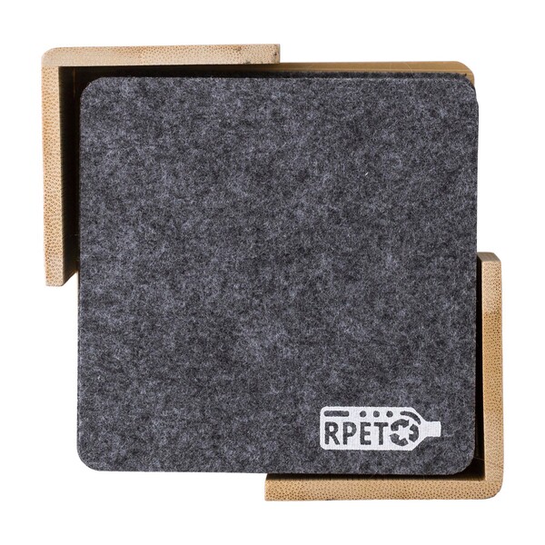 Conjunto de bases para copos em feltro rPET Lawrence