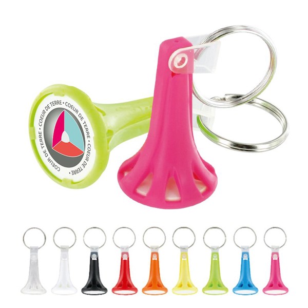 KEY-RING TOKEN HOLDER - Blanc / Jaune