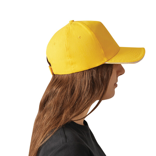 5 Panel Sandwich Cap Walk - Yellow