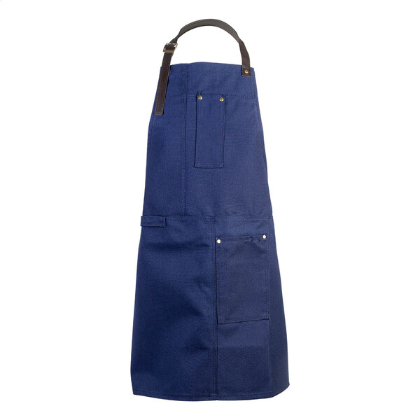 Tablier de cuisine en coton James - Bleu Foncé