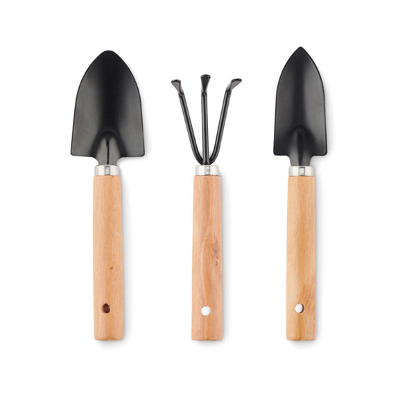 Grass garden tool set RPET pouch, 3 pcs
