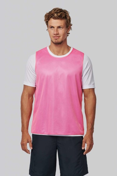 Multi-Sports Reversible Bib - Fluorescent Yellow / Sporty Royal Blue / L/XL