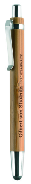 Caneta de Bambu c/ ponta suave Byron