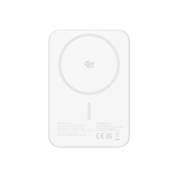 Urban Vitamin Pomona 5000mAh Qi2.2 25W magnetic powerbank - Silver