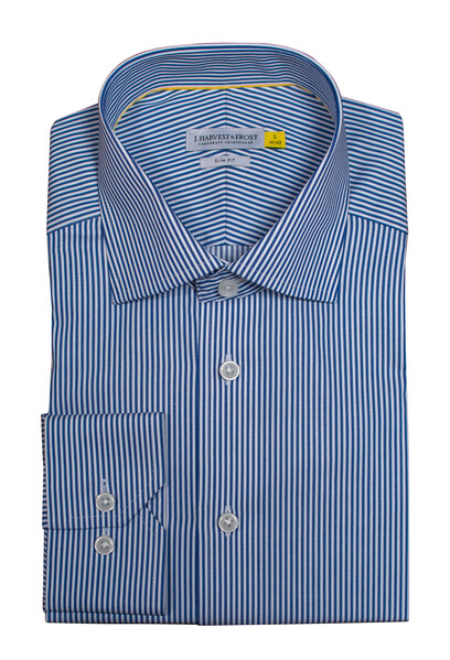Yellow Bow 50 Slim Navy Stripe L