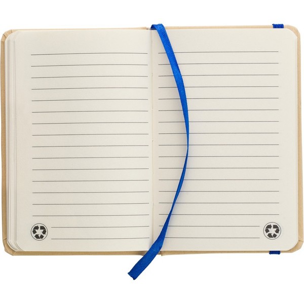 Recycled craft paper notebook A6 - blue