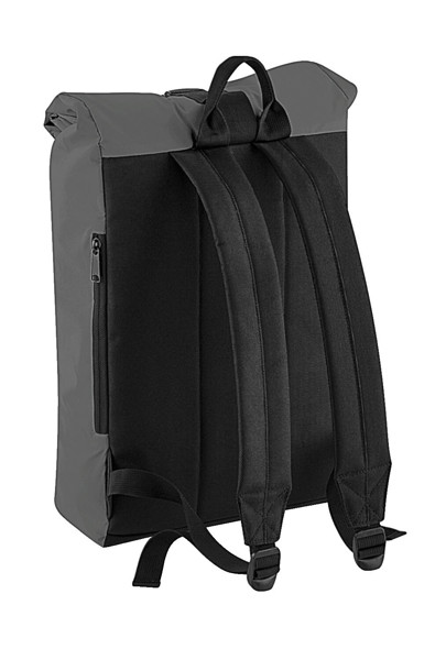 Reflective Roll-Top Backpack - Black Reflective / ONE SIZE