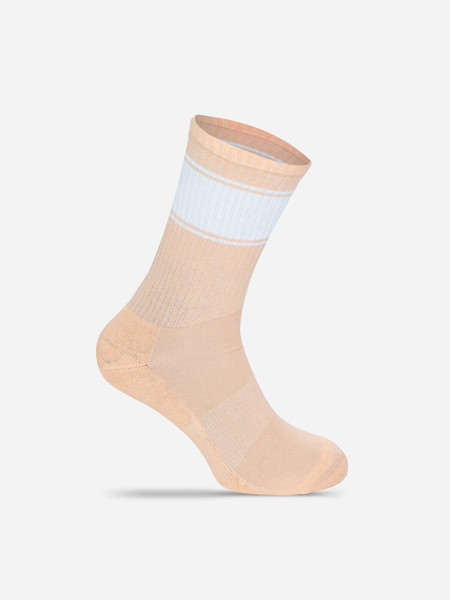 Tennis Socks Colored - Peach / White / 42-46