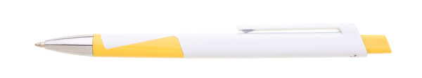 Carre plastic ballpoint pen, high-capacity refill - Yellow