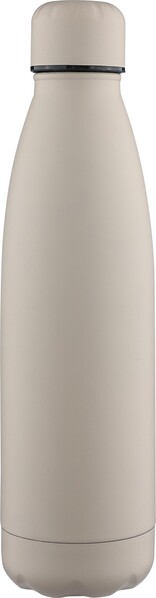 Recycled double-walled drinking bottle 500 ml Sunny - beige