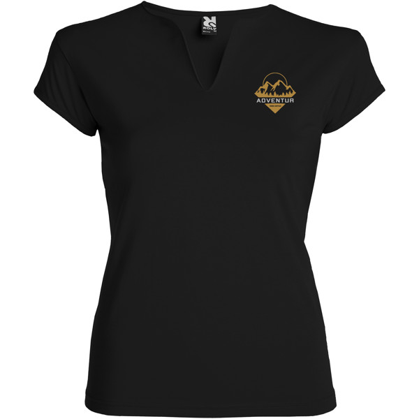 T-shirt a maniche corte da donna Belice - Nero / 3XL