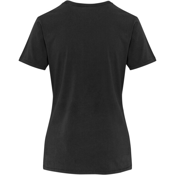 Nanaimo 160 g/m2 gewassen dames T-shirt met korte mouwen - Zwart / XXL